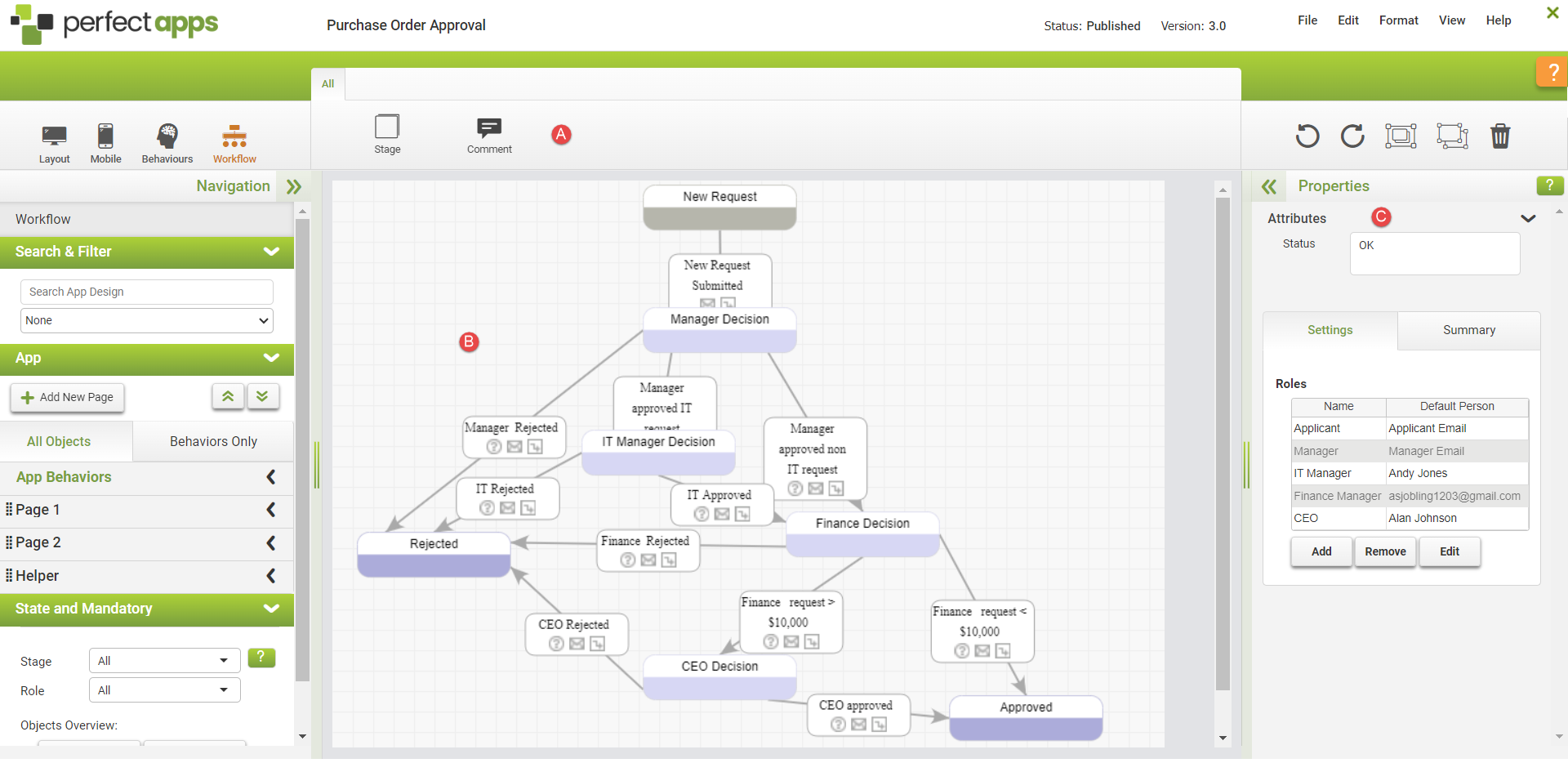 Adding Workflow - Workflow Area