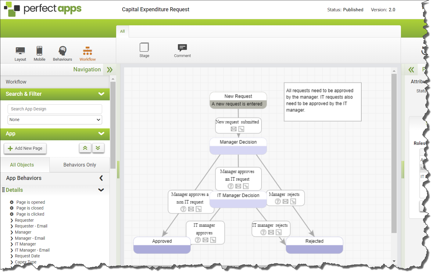 App Designer - Workflow Area