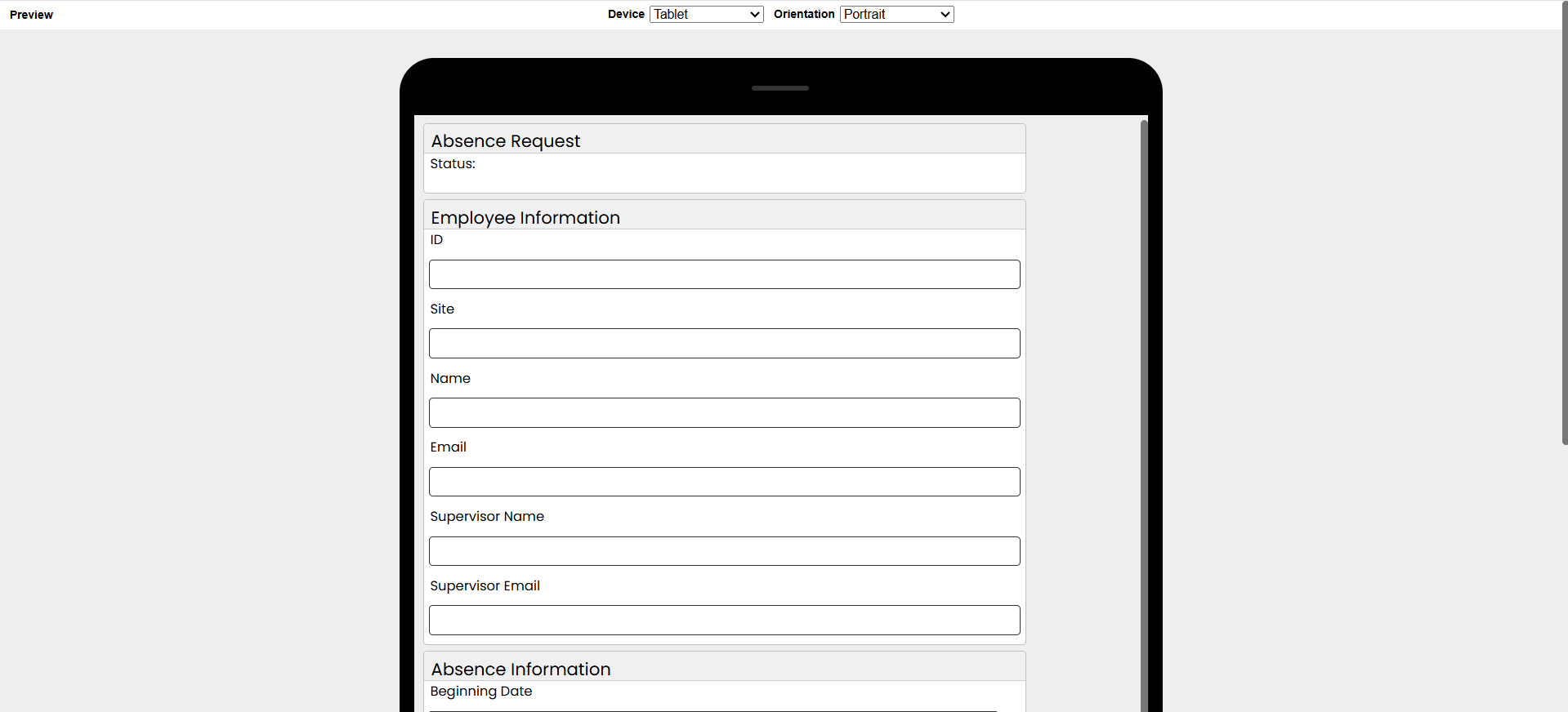 Mobile App Preview