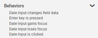 Table - Date Input Behaviors