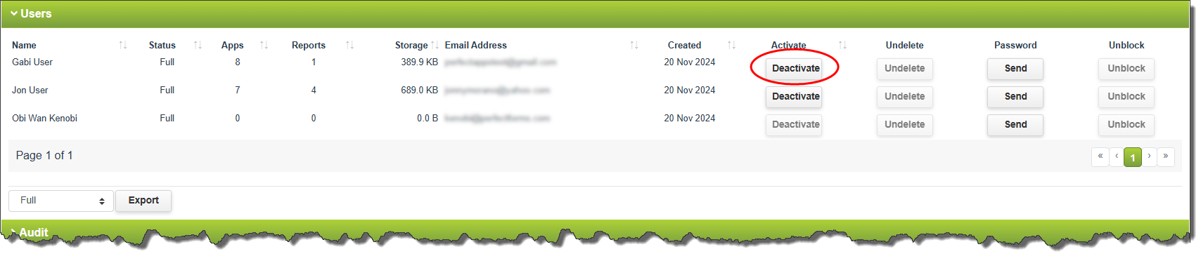 Reset or Resend Password