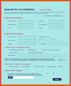 Request for Accreditation