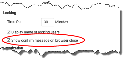 Confirm message on browser close