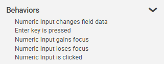 Table - Numeric Input Behaviors