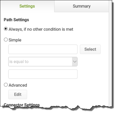 Workflow Path Conditions - Path Properties